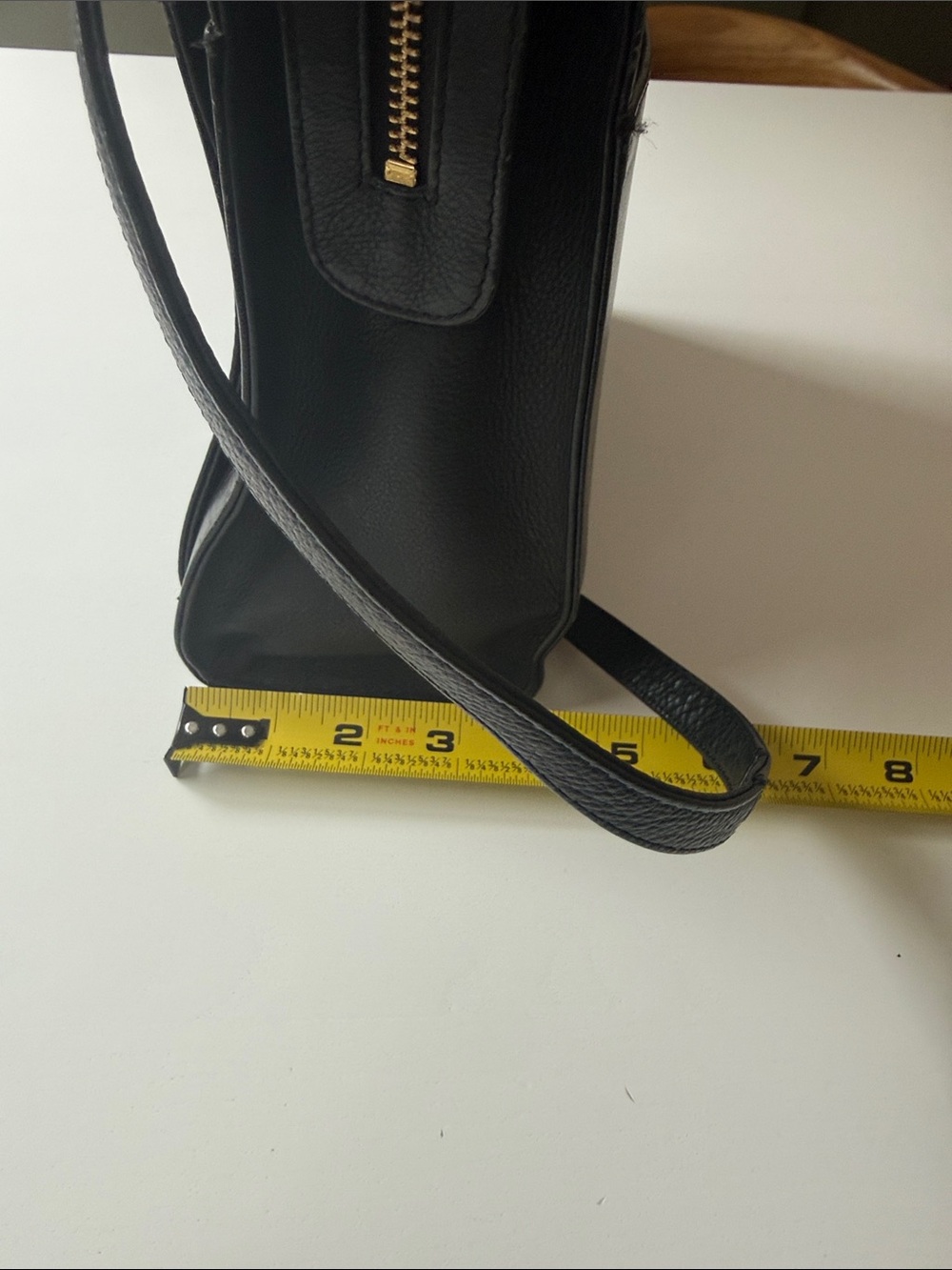 RADLEY LONDON Black Perforated Leather Crossbody with Gold Hardware - Picture 6 of 7